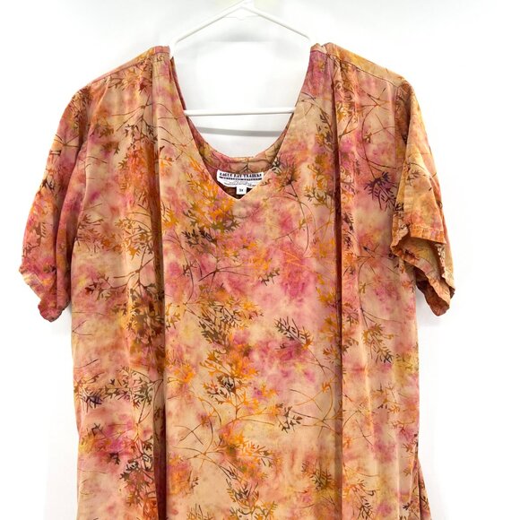 Vintage Eagle Ray Traders Floral Multi Color Rayon Midi Dress Women's 3X - Picture 2 of 7